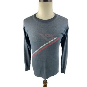 Pony Men M (Fits S) Thin Single Stitch Vtg Long Sleeve T-Shirt Distressed Grunge